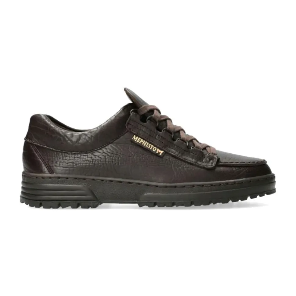 Zapato de cordones para hombre marrón oscuro
