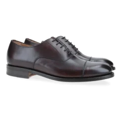 Zapato Oxford de cuero marrón Hecho a mano Suela ligera