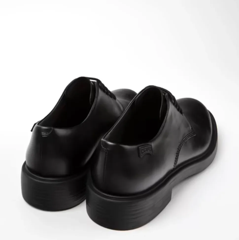 Zapatos Dean de Cuero Negro