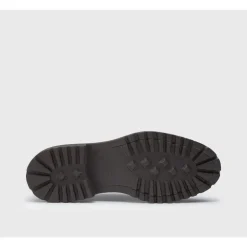 Zapatos de Cordones de Cuero Marrón Oscuro con Diseño Moderno