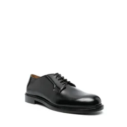 Zapatos de Cuero Negros con Cordones para Hombre