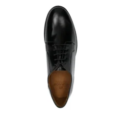 Zapatos de Cuero Negros con Cordones para Hombre