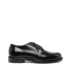 Zapatos de Cuero Negros con Cordones para Hombre