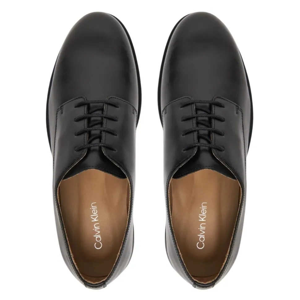 Zapatos Derby de Cuero con Cordones y Amortiguación