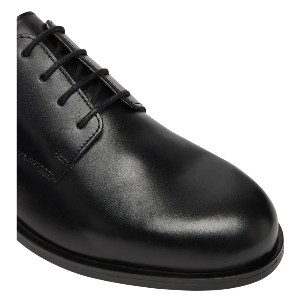 Zapatos Derby de Cuero con Cordones y Amortiguación