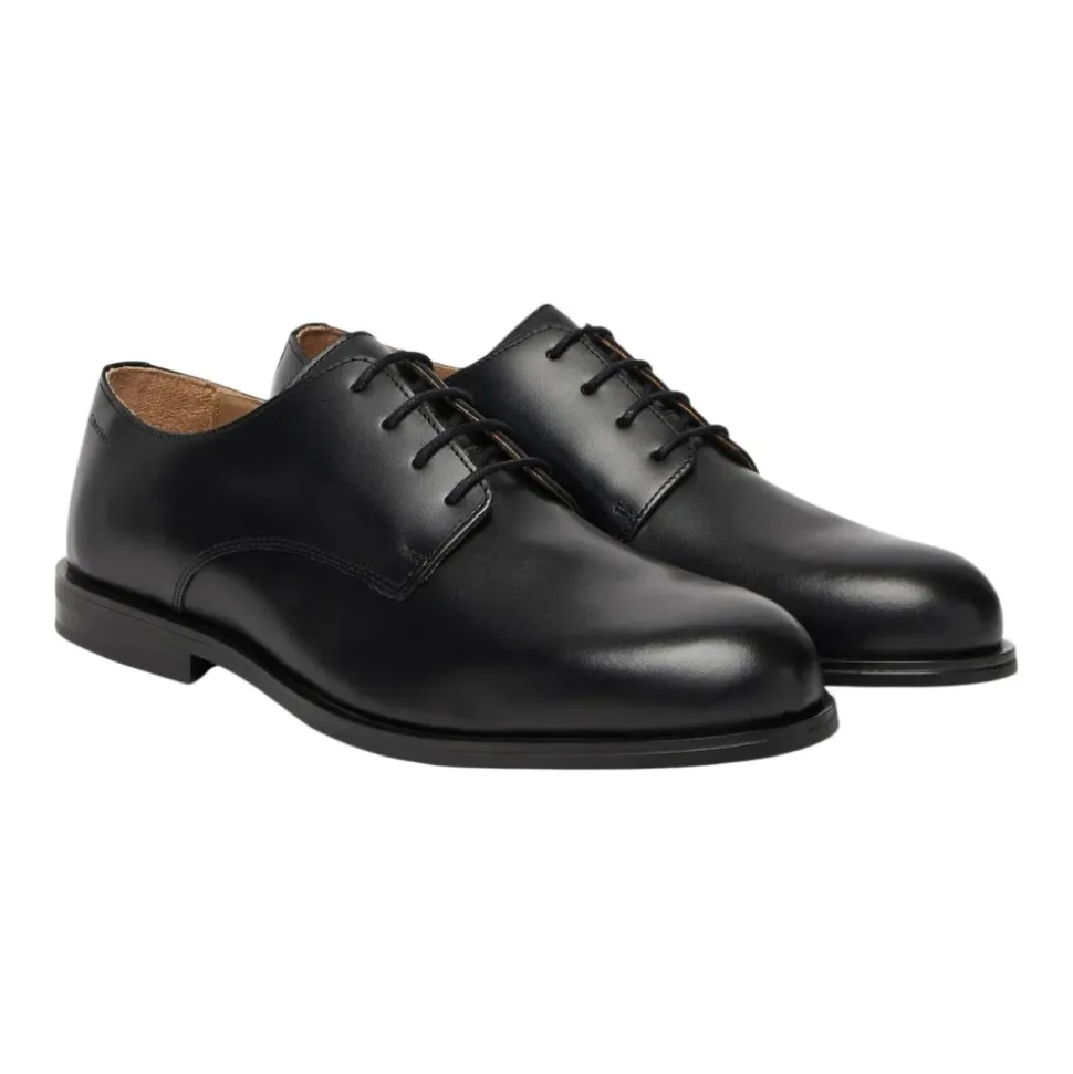 Zapatos Derby de Cuero con Cordones y Amortiguación