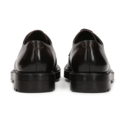 Zapatos derby marrones de cuero natural