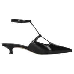 Zapatos de Salón con Tira de Piel