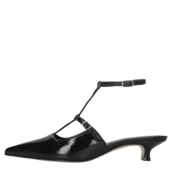 Zapatos de Salón con Tira de Piel