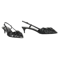 Zapatos de Salón Destalonados con Punta Floral