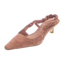 Zapatos de Salón de Tacón Medio de Ante