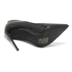 Zapatos de Tacón Alto de Cuero Negro
