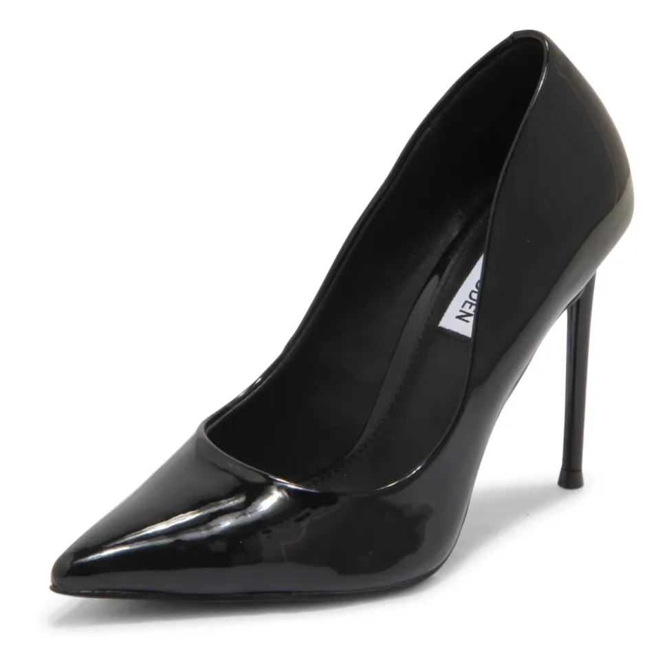Zapatos de Tacón Alto de Cuero Negro