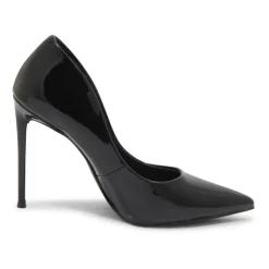Zapatos de Tacón Alto de Cuero Negro