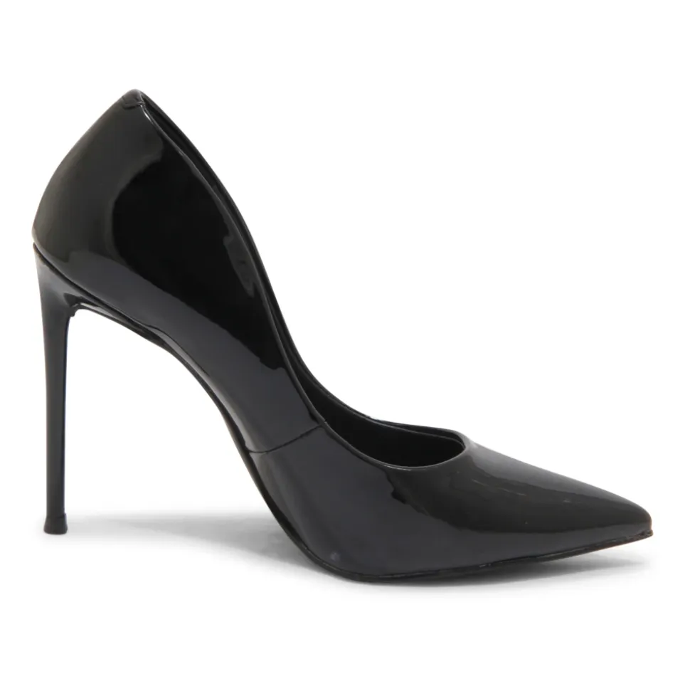Zapatos de Tacón Alto de Cuero Negro