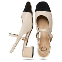 Zapatos de tacón de bloque con tira al talón Marisol