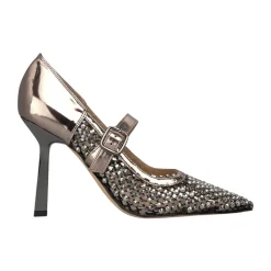 Zapatos de tacón de malla