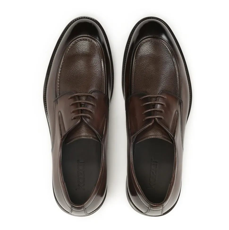 Zapatos marrones con cordones para hombre
