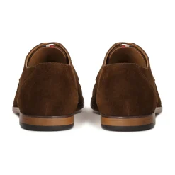 Zapatos marrones de ante con punta abierta