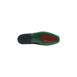 Zapatos mocasines de cuero marrón oscuro
