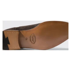 Zapatos Oxford Artesanales de Ante Marrón Oscuro