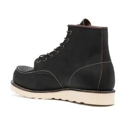 Zapatos Planos de Cuero Negro con Cordones
