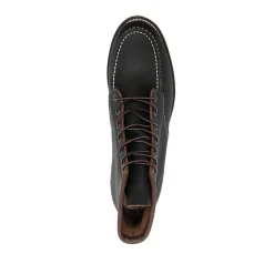 Zapatos Planos de Cuero Negro con Cordones