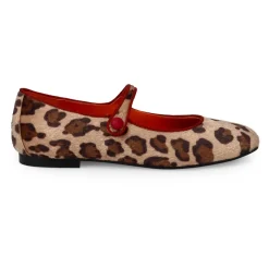 Zapatos Planos Mary Jane Manchados