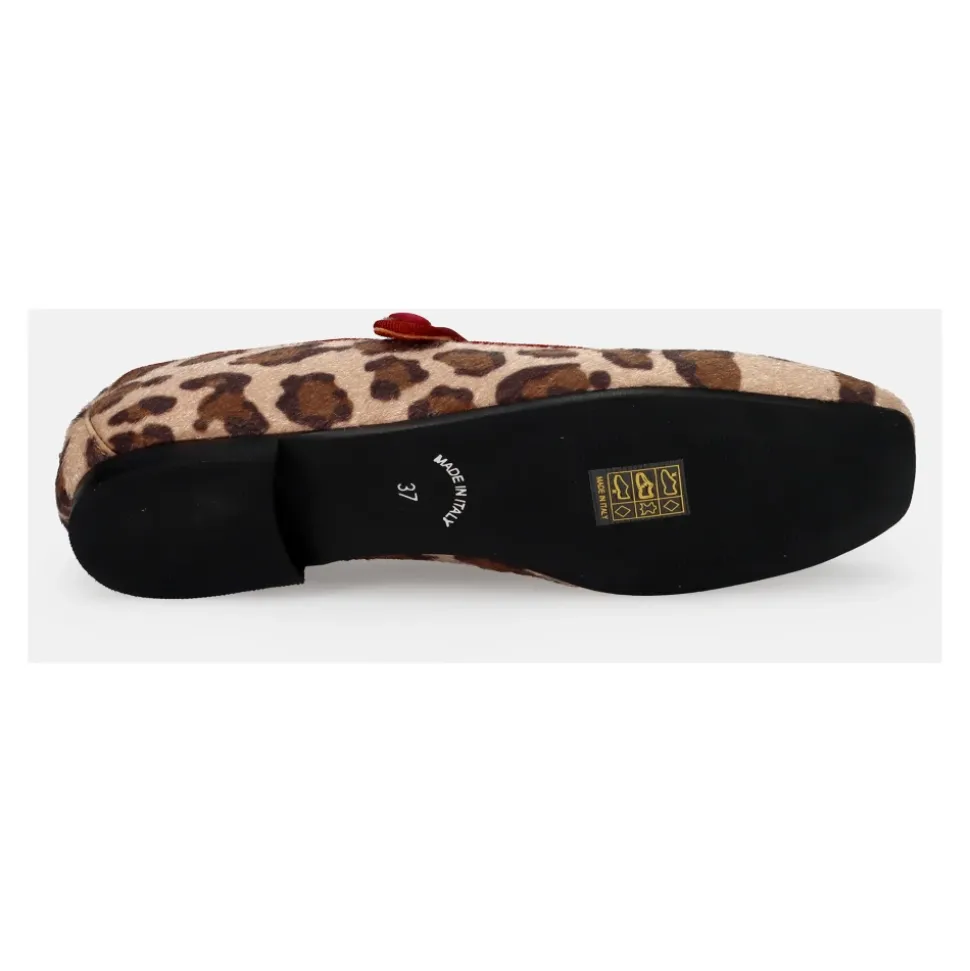 Zapatos Planos Mary Jane Manchados