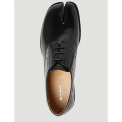 Zapatos Tabi de cuero pulido con cordones