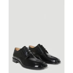 Zapatos Tabi de cuero pulido con cordones