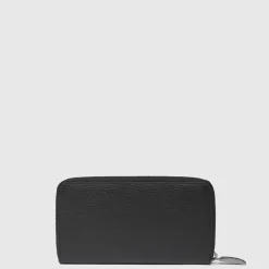 Zip-around women’s wallet with four dividers